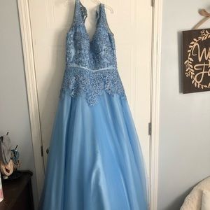 Cinderella Blue Prom Dress